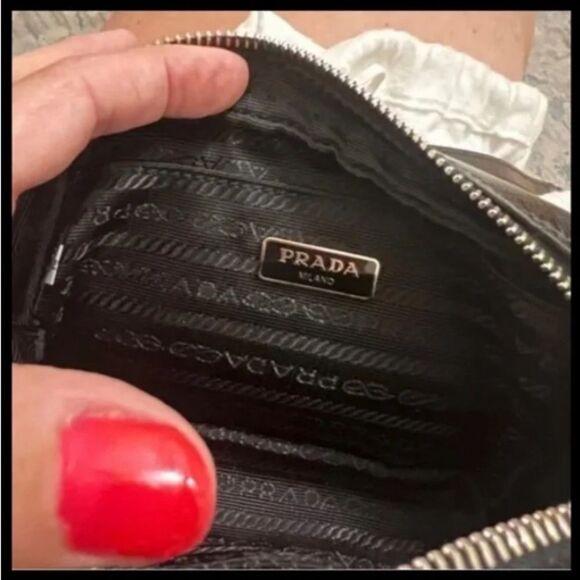 *PRADA* Bijoux Crystal Studded *Mini* Saffiano Patent Crossbody - Picture 9 of 12